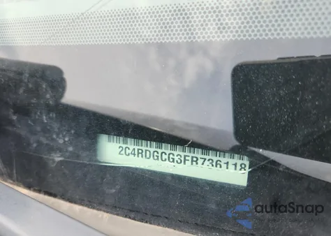 2015 Dodge Grand Caravan Sxt from USA, damaged, VIN 2C4RDGCG3FR736118